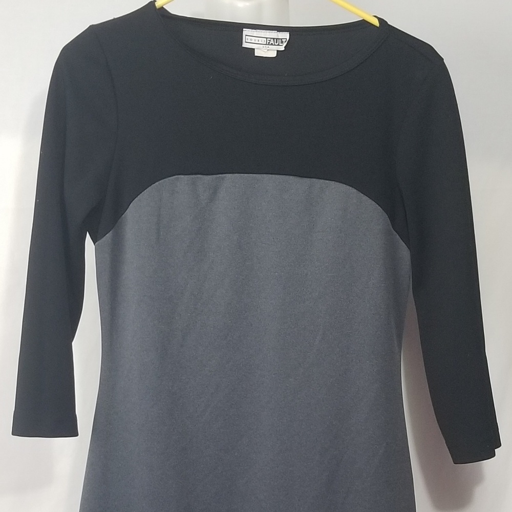 Black and gray dress